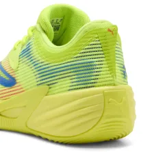 Zapatillas All-Pro Nitro 2 de Puma en amarillo, detalle talón