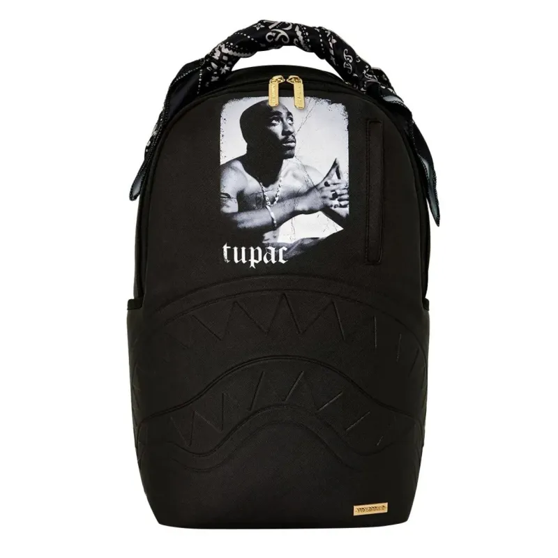 Mochila Sprayground Tupac Bandana negra - principal