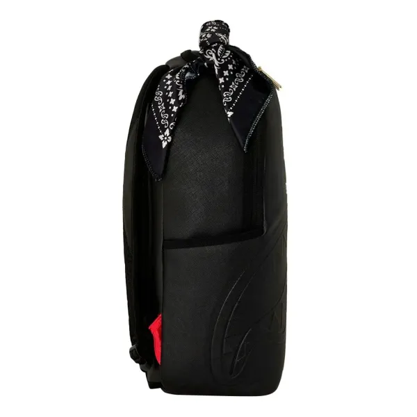 Mochila Sprayground Tupac Bandana negra - lado Mochila Sprayground Tupac Bandana negra - lado