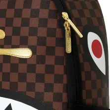 Mochila Sprayground Gold Side Drip Brown Check