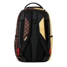 Mochila Sprayground Gold Side Drip Brown Check