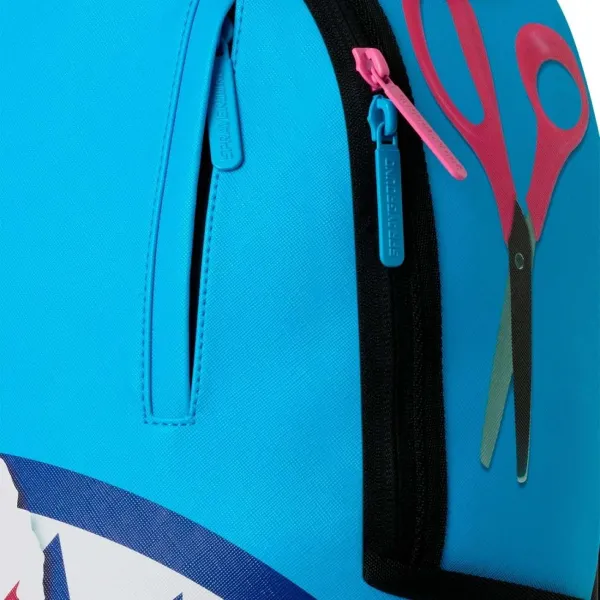 Sprayground Shark Central Zen Azul y Rosa - detalle Sprayground Shark Central Zen Azul y Rosa - detalle