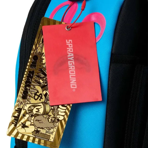 Sprayground Shark Central Zen Azul y Rosa - etiqueta Sprayground Shark Central Zen Azul y Rosa - etiqueta