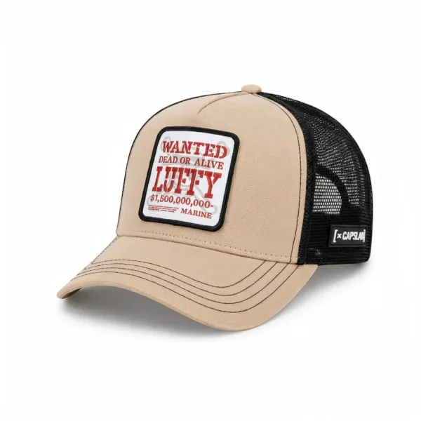 Gorra Capslab Trucker One Piece Wanted Luffy