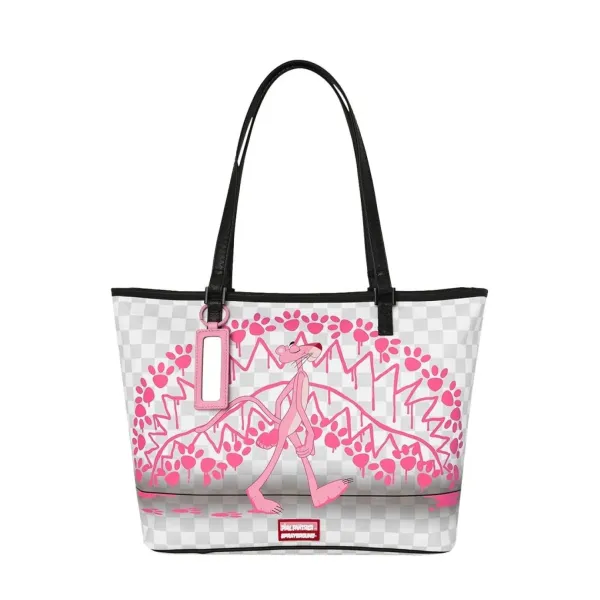 Sprayground Pink Panther Pawprints Tote - principal Sprayground Pink Panther Pawprints Tote - principal