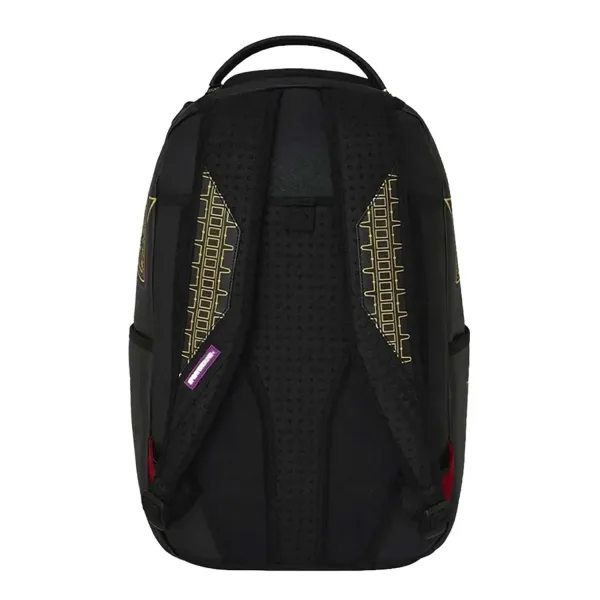 Mochila Sprayground Marvel Black Panther B9073 negra con pantera y detalles morados y dorados - 4 Mochila Sprayground Marvel Black Panther B9073 negra con pantera y detalles morados y dorados - 4