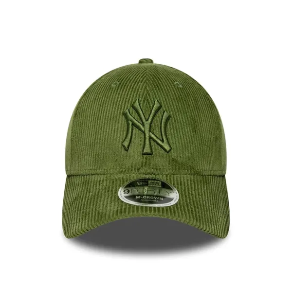 Gorra New York Yankees de pana verde - frontal Gorra New York Yankees de pana verde - frontal