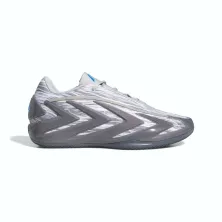 Adidas Anthony Edwards 3 Snow Camo en gris y blanco con Hyperboost - lateral