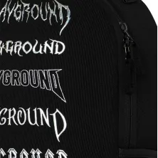 mochila Sprayground Signature Series Boujee Bag 2 negra - detalle mochila Sprayground Signature Series Boujee Bag 2 negra - detalle