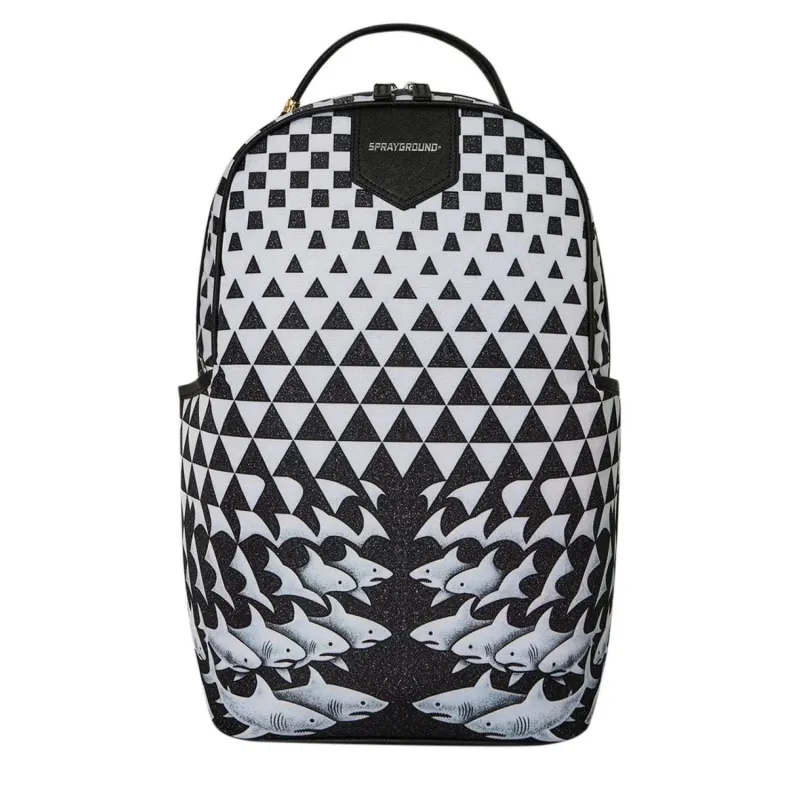 Mochila Sprayground Eschark en blanco y negro - 1