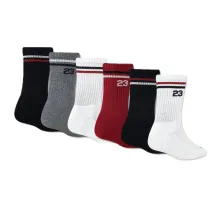 Calcetines Jordan Icon Stripe Unisex Crew Pack 6