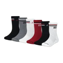 Calcetines Jordan Icon Stripe Unisex Crew Pack 6