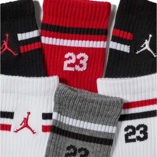 Calcetines Jordan Icon Stripe Unisex Crew Pack 6