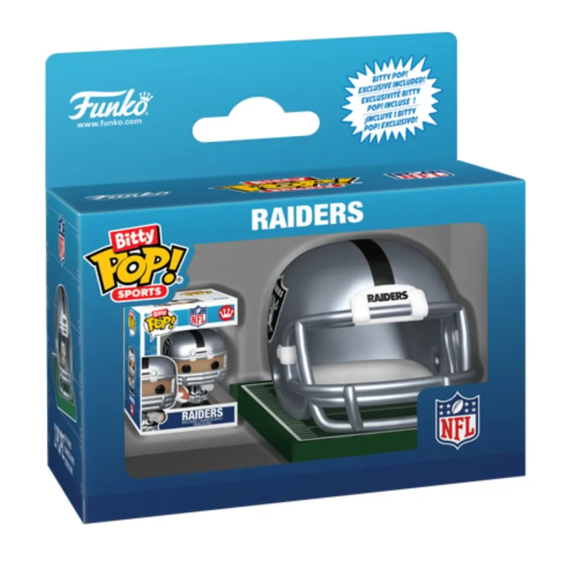 Funko Bitty Pop Las Vegas Raiders NFL Helmets Coleccionable