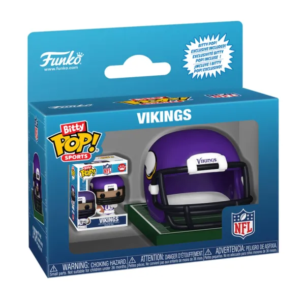 Funko Bitty Pop Minnesota Vikings NFL Helmets Coleccionable