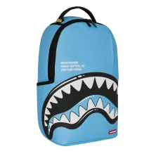 Mochila Sprayground Shark Central en azul celeste y mandíbula de tiburon negra y blanca 5 Mochila Sprayground Shark Central en azul celeste y mandíbula de tiburon negra y blanca 5