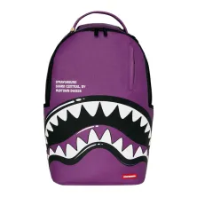 Sprayground Shark Central Bubbly Purple - Mochila morada foto frontal
