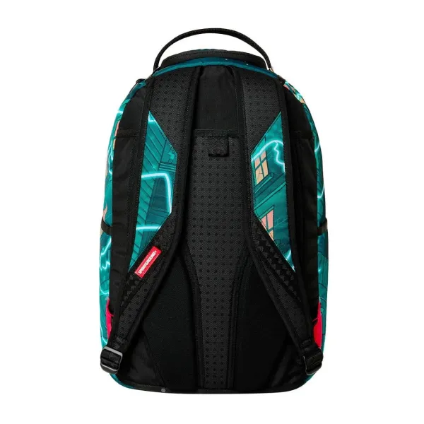 Mochila Sprayground Ghostbusters B9204 Multicolor con varios compartimentos y etiquetas en forma de billetes. - 4 Mochila Sprayground Ghostbusters B9204 Multicolor con varios compartimentos y etiquetas en forma de billetes. - 4