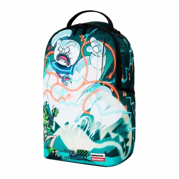 Mochila Sprayground Ghostbusters B9204 Multicolor con varios compartimentos y etiquetas en forma de billetes. - 5 Mochila Sprayground Ghostbusters B9204 Multicolor con varios compartimentos y etiquetas en forma de billetes. - 5