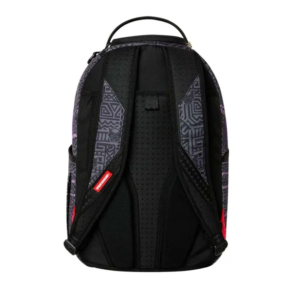 Mochila Sprayground Marvel Black Panther B9120 con Shuri y Okoye en negro y violeta - posterior Mochila Sprayground Marvel Black Panther B9120 con Shuri y Okoye en negro y violeta - posterior