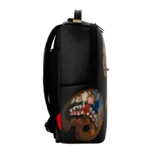 Mochila Sprayground La Joven de la Perla B9188 negra con perla real en el frontal - de lado Mochila Sprayground La Joven de la Perla B9188 negra con perla real en el frontal - de lado