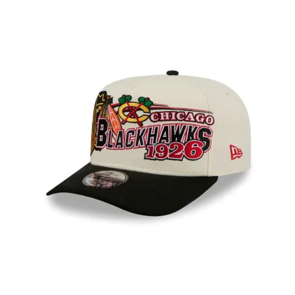 Gorra curva Chicago Blackhawks 9Fifty A-Frame de New Era - 1 Gorra curva Chicago Blackhawks 9Fifty A-Frame de New Era - 1