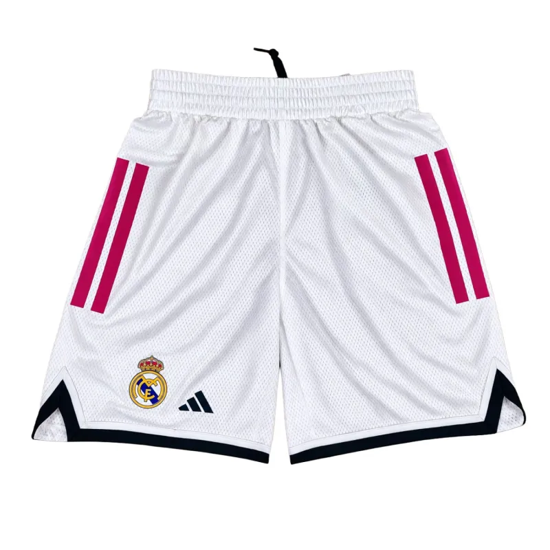Pantalon corto Real Madrid Baloncesto blanco 26-27 - frontal