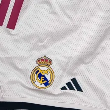 Pantalon corto Real Madrid Baloncesto blanco 26-27 - escudo Pantalon corto Real Madrid Baloncesto blanco 26-27 - escudo