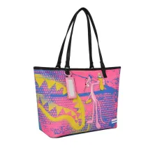 Bolso Sprayground Pantera Rosa Art Heist T9457 rosa y azul con asas negras - 2 Bolso Sprayground Pantera Rosa Art Heist T9457 rosa y azul con asas negras - 2