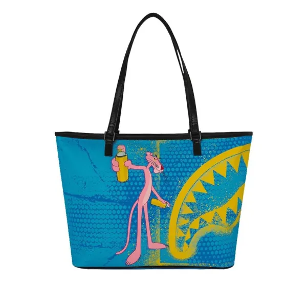Bolso Sprayground Pantera Rosa Art Heist T9457 rosa y azul con asas negras - 3 Bolso Sprayground Pantera Rosa Art Heist T9457 rosa y azul con asas negras - 3