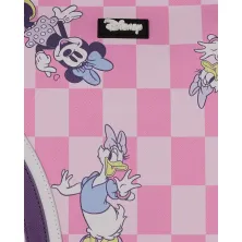 Bolso Sprayground Disney Minnie y Daisy T9375 de cuadros rosas con asas moradas - 6 Bolso Sprayground Disney Minnie y Daisy T9375 de cuadros rosas con asas moradas - 6