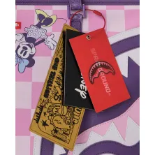 Bolso Sprayground Disney Minnie y Daisy T9375 de cuadros rosas con asas moradas - 7 Bolso Sprayground Disney Minnie y Daisy T9375 de cuadros rosas con asas moradas - 7