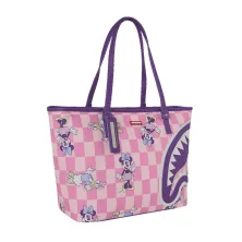 Bolso Sprayground Disney Minnie y Daisy T9375 de cuadros rosas con asas moradas - 4 Bolso Sprayground Disney Minnie y Daisy T9375 de cuadros rosas con asas moradas - 4