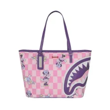 Bolso Sprayground Disney Minnie y Daisy T9375 de cuadros rosas con asas moradas - 2 Bolso Sprayground Disney Minnie y Daisy T9375 de cuadros rosas con asas moradas - 2