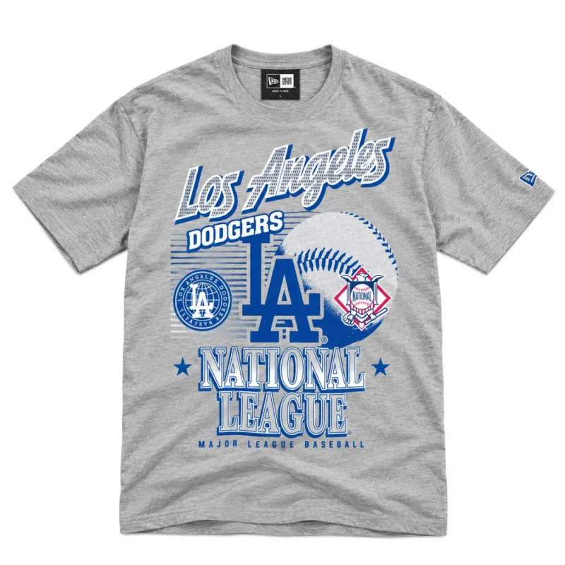 Camiseta LA Dodgers New Era Classics en gris - frontal