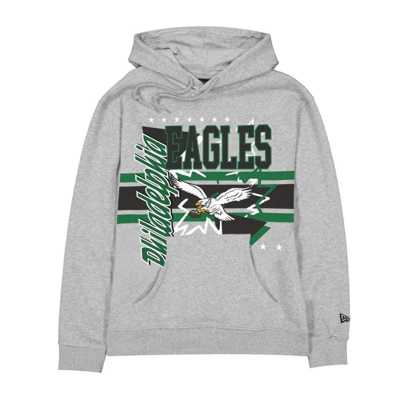 Sudadera New Era de los Eagles Sport Classics Gris - frontal