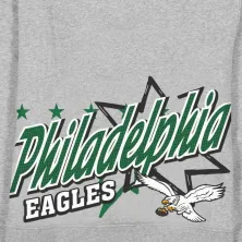 Sudadera New Era de los Eagles Sport Classics Gris - detalle