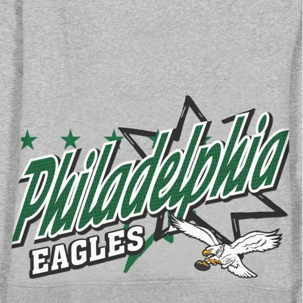 Sudadera New Era de los Eagles Sport Classics Gris - detalle