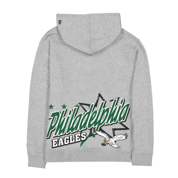 Sudadera New Era de los Eagles Sport Classics Gris - trasera