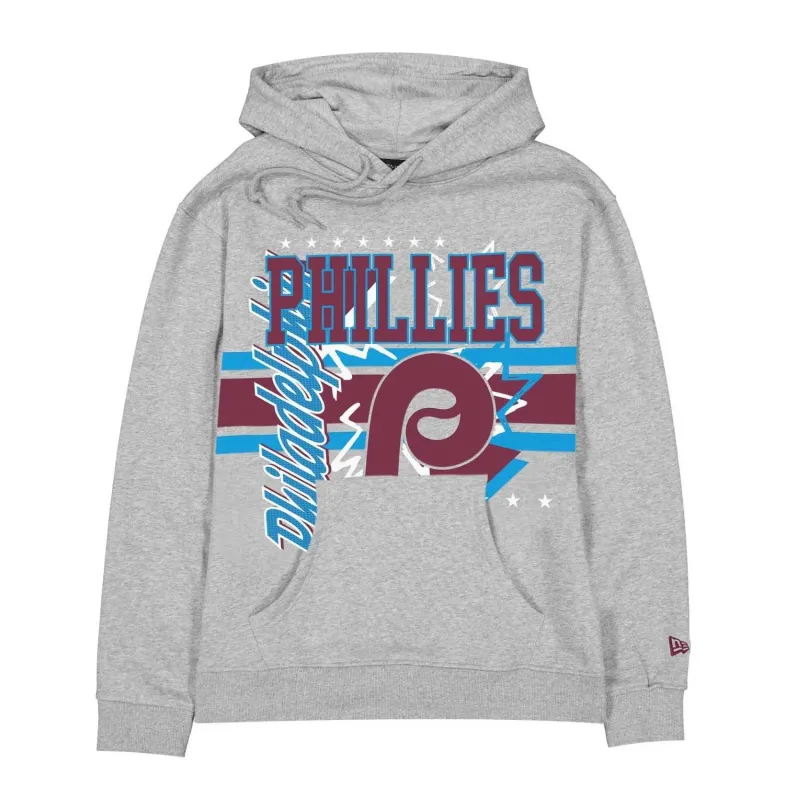 Sudadera Philadelphia Phillies New Era en gris - frontal