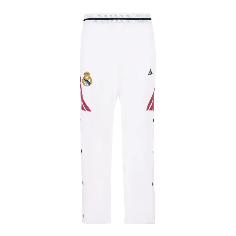 Pantalon largo Real Madrid de baloncesto en blanco - frontal