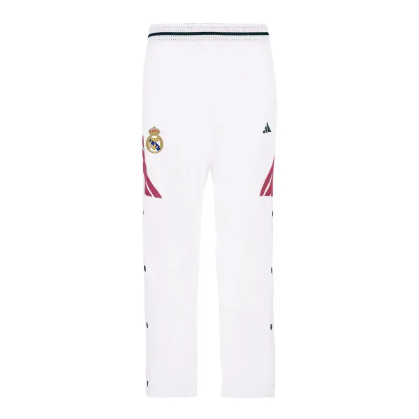 Pantalon largo Real Madrid de baloncesto en blanco - frontal