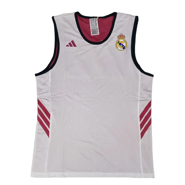Camiseta entrenamiento Real Madrid de Adidas reversible en blanco Camiseta entrenamiento Real Madrid de Adidas reversible en blanco