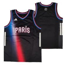 Camiseta Adidas de Paris Basketball Euroliga en negro - doble Camiseta Adidas de Paris Basketball Euroliga en negro - doble