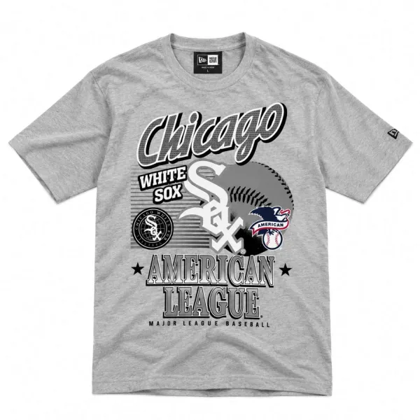 Camiseta Chicago White Sox New Era en gris - frontal Camiseta Chicago White Sox New Era en gris - frontal