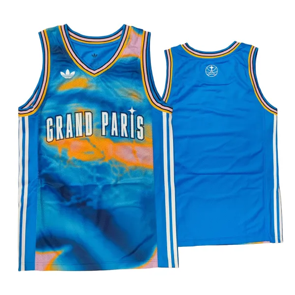Camiseta Grand Paris Basketball Adidas Azul 2026-27