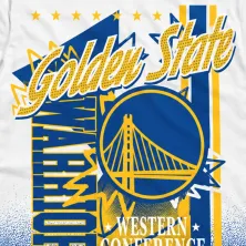 Camiseta manga corta Warriors NBA Sports Classics blanca, detalle Camiseta manga corta Warriors NBA Sports Classics blanca, detalle