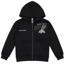 Sudadera San Antonio Spurs NBA Logos Outerstuff Junior en negro - frontal Sudadera San Antonio Spurs NBA Logos Outerstuff Junior en negro - frontal