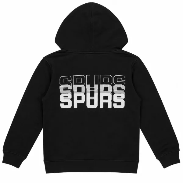 Sudadera San Antonio Spurs NBA Logos Outerstuff Junior en negro - trasera Sudadera San Antonio Spurs NBA Logos Outerstuff Junior en negro - trasera