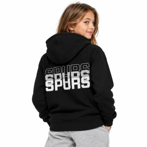 Sudadera San Antonio Spurs NBA Logos Outerstuff Junior en negro - modelo Sudadera San Antonio Spurs NBA Logos Outerstuff Junior en negro - modelo
